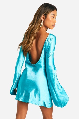 Vestido estilo patinadora - Turquesa