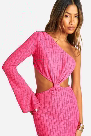 Vestido assimétrico - Rosa