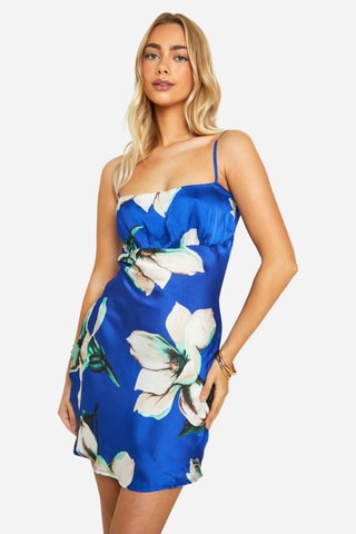 Vestido direito - Azul-real