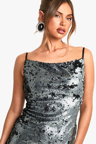 Robe longue - Argenté