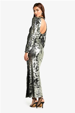 Vestido comprido - Prateado