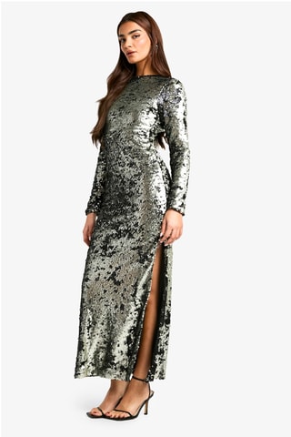 Vestido comprido - Prateado