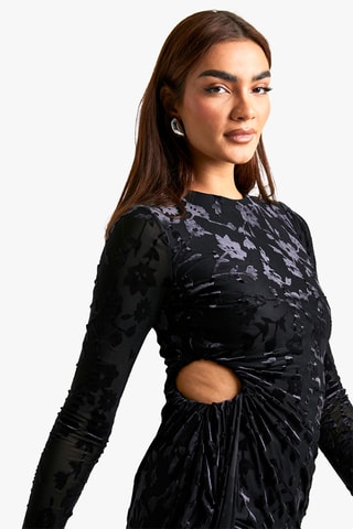 Vestido justo - Preto