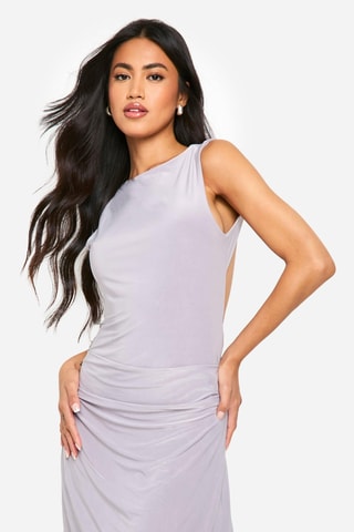 Vestido justo - Cinzento