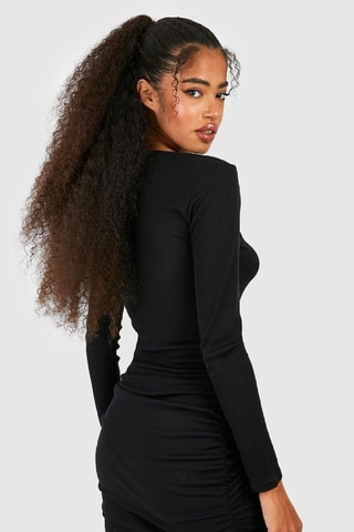 Vestido justo - Preto