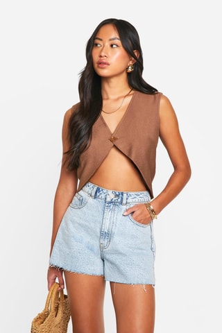 Colete de fato - Castanho