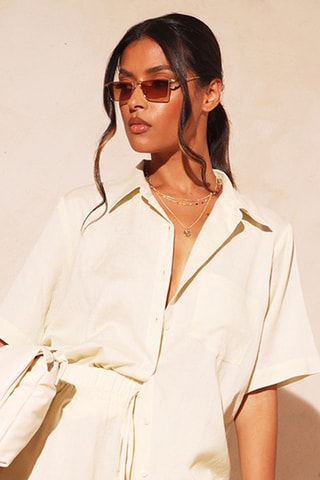 Camisa oversize - Cru