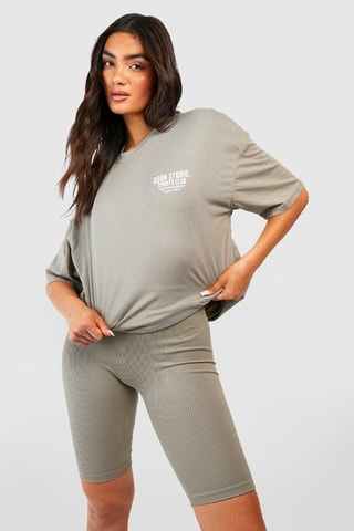 Calções ciclista - Caqui