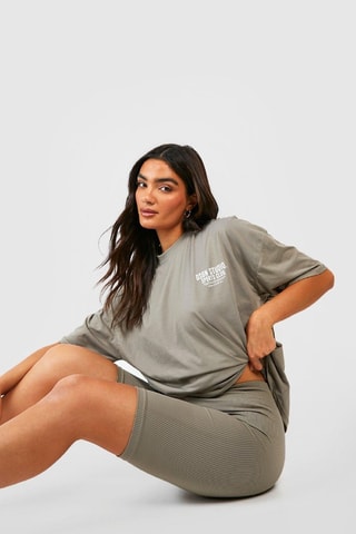 Calções ciclista - Caqui