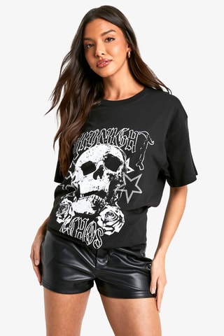 T-shirt oversize - Preto