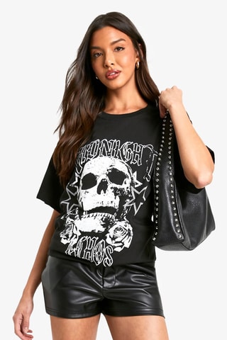 T-shirt oversize - Preto