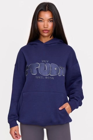 Sweat com capuz - Azul-marinho