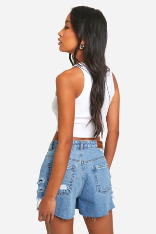 Calções de ganga - Azul-claro