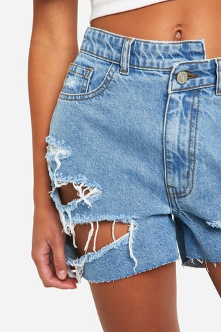 Calções de ganga - Azul-claro