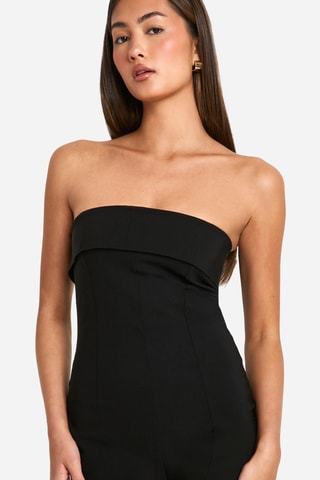 Macacão curto corpete - Preto