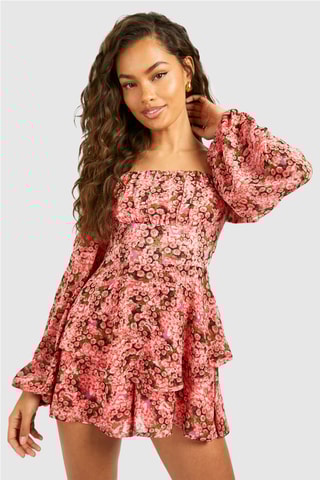 Macacão curto - Rosa