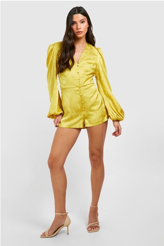 Macacão curto - Amarelo