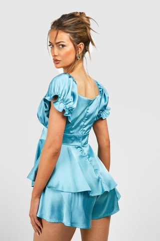 Macacão curto - Azul