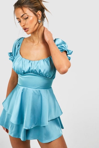 Macacão curto - Azul