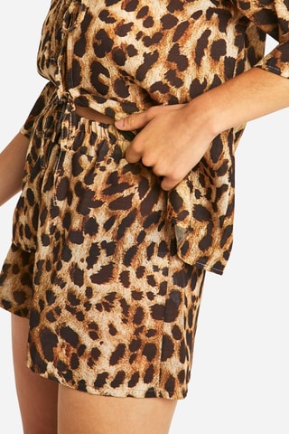 Camisa e calções - Castanho e preto