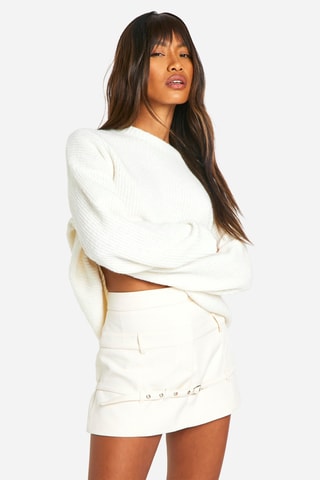 Minijupe - Blanc cassé