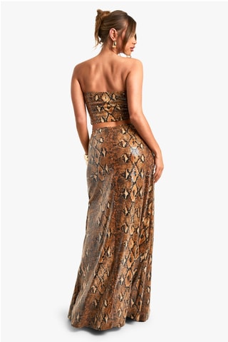 Saia comprida - Castanho