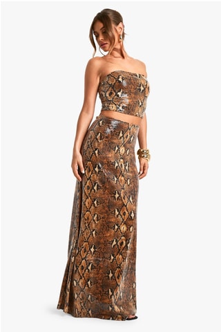 Saia comprida - Castanho