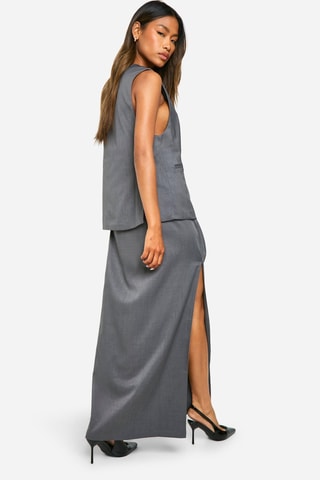 Saia comprida - Cinzento