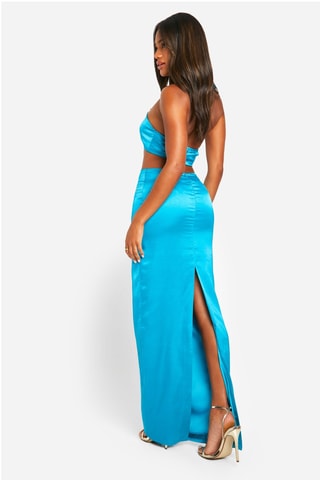 Saia comprida - Azul