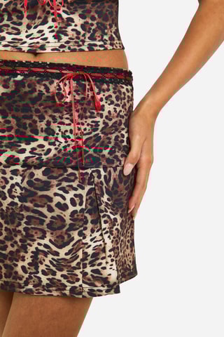 Saia estilo patinadora - Castanho