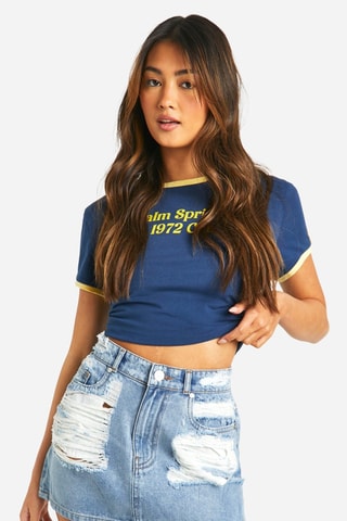 Minijupe en jean - Bleu