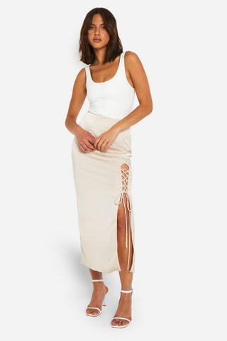 Jupe midi - Champagne