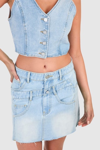 Minijupe en jean - Bleu clair