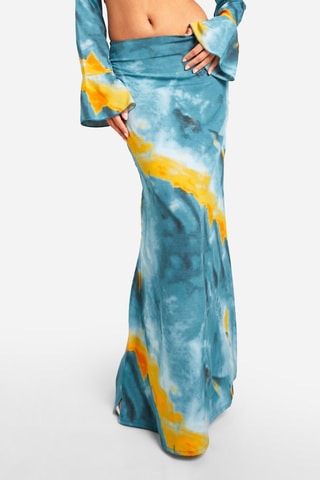 Saia comprida - Azul