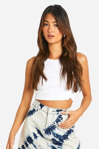 Minissaia tie and dye - Branco e azul