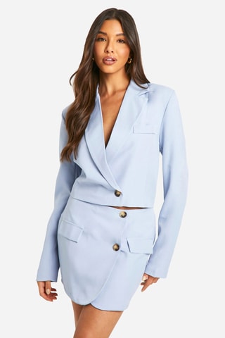 Jupe portefeuille - Ciel