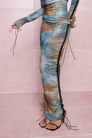 Jupe longue - Turquoise