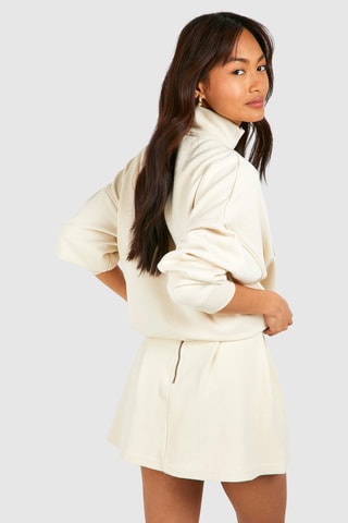 Saia estilo patinadora - Cru