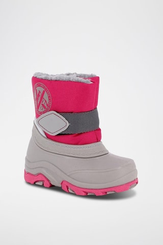 Botas de nieve Abby - Gris y fucsia