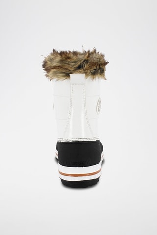 Botas apreski forradas Diana - Blanco y negro