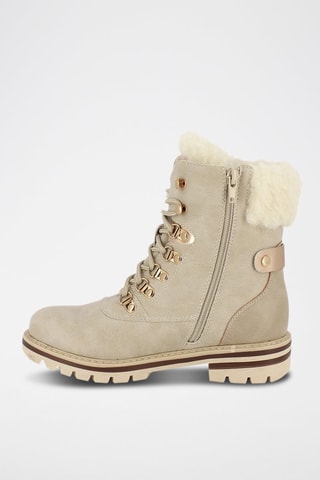 Botines forrados Flavie - Crema