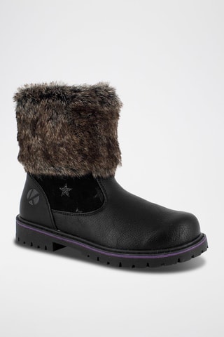 Botines Rosa - Negro