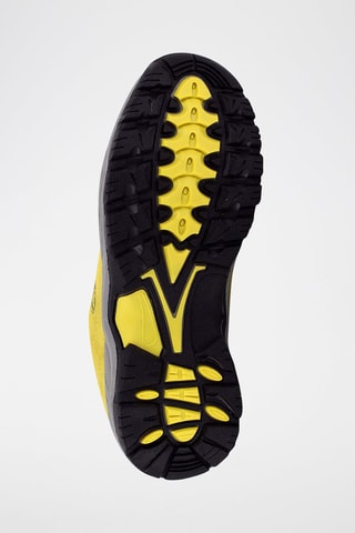 Zapatillas outdoor de nobuk Queyra - Amarillo y gris