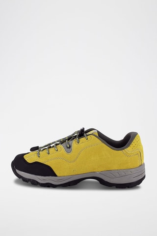 Zapatillas outdoor de nobuk Queyra - Amarillo y gris
