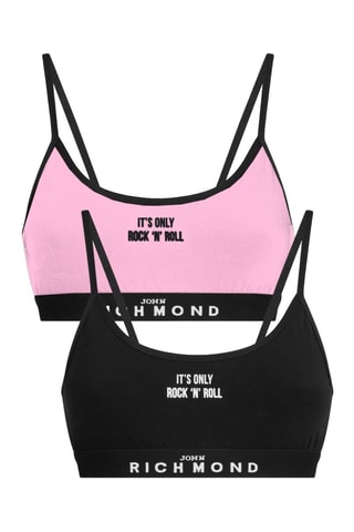 2 top Riviere Bis - Nero e rosa