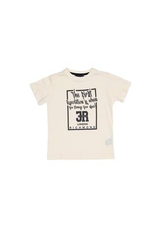 T-shirt e bermuda - Beige e giallo