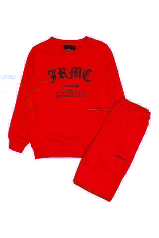 Felpa e pantaloni sportivi - Rosso