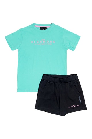 T-shirt e shorts - Blu e nero