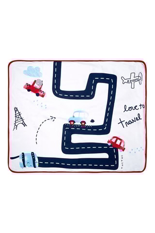 Couverture en velours - Blanc