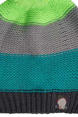 Bonnet à pompon et snood - Vert
